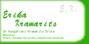 erika kramarits business card